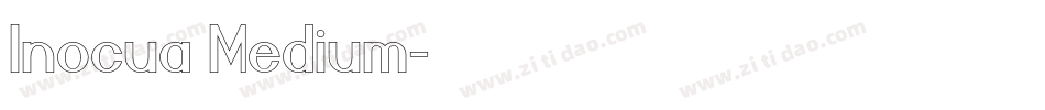 Inocua Medium字体转换